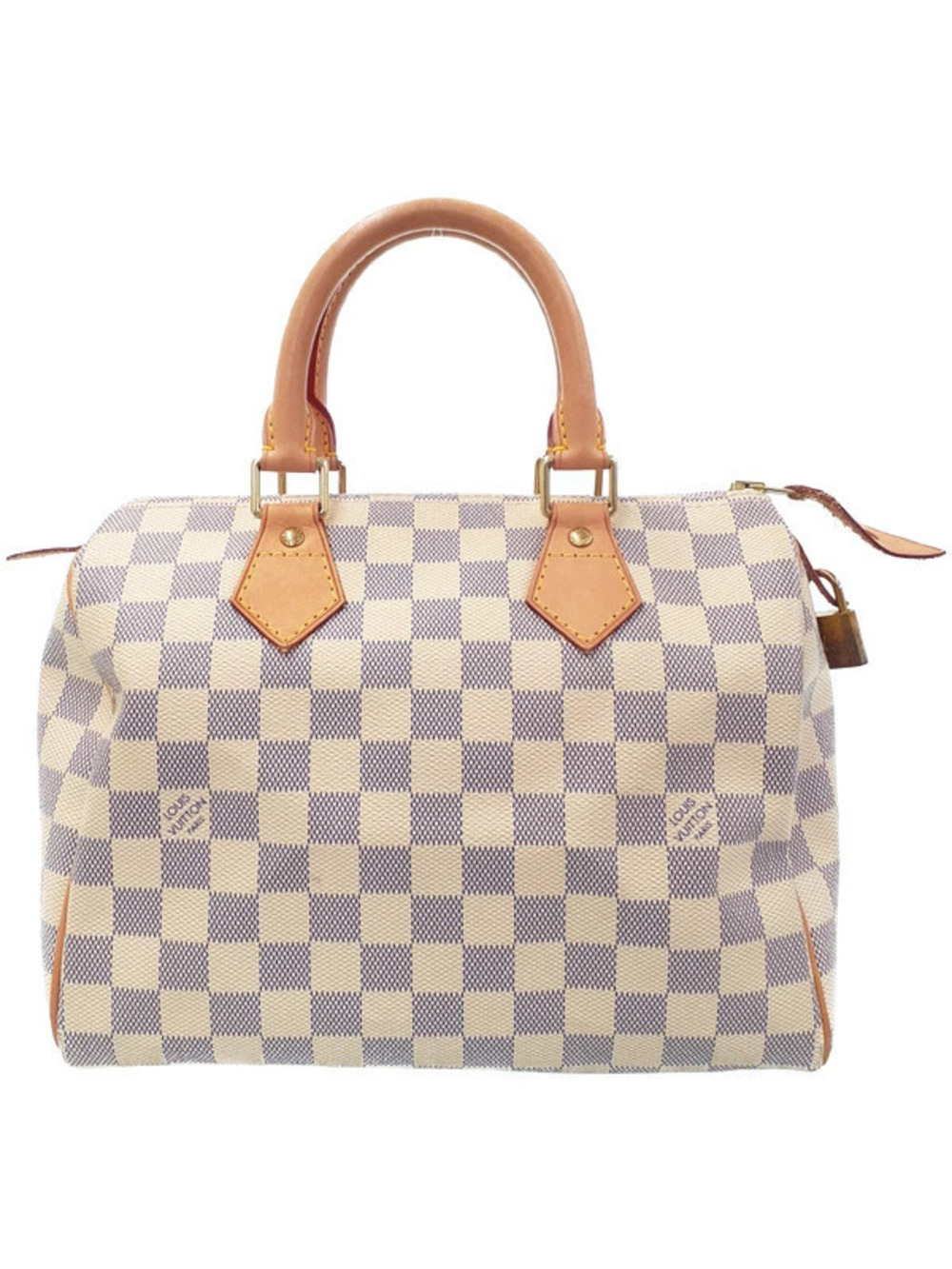 Louis Vuitton Damier Azur White Speedy Handbag